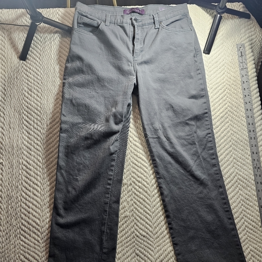 Gloria Vanderbilt Gray Amanda Women’s 12 Denim High Waist Taper